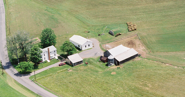 Vintage Aerial photo from 2001 in Huntingdon County, PA