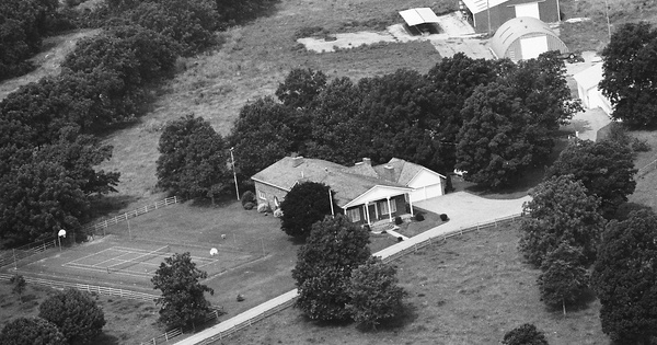 Vintage Aerial photo from 1986 in Christian County, MO