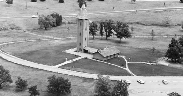 Vintage Aerial photo from 1966 in Champaign County, IL