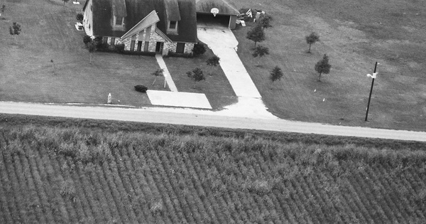 Vintage Aerial photo from 1986 in Matagorda County, TX