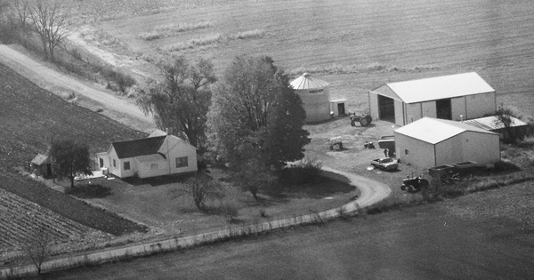 Vintage Aerial photo from 1982 in Rush County, IN