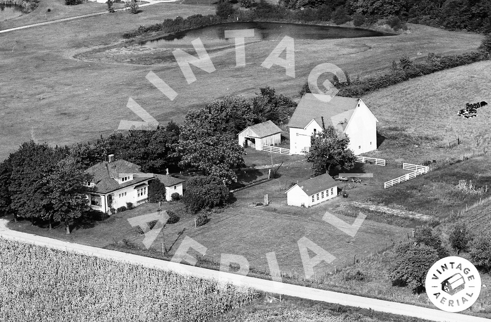 Vintage Aerial Indiana Randolph County 1971 47MRA9