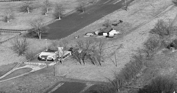 Vintage Aerial photo from 1980 in Bourbon County, KY