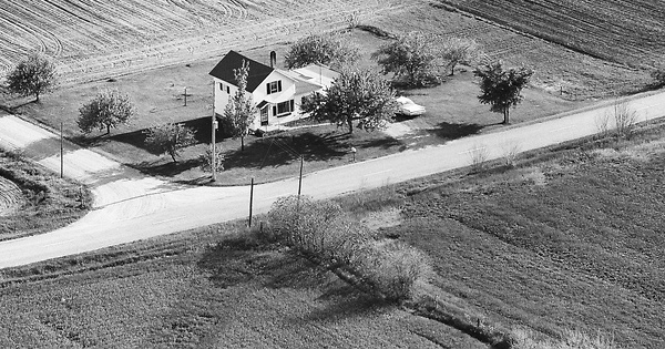 Vintage Aerial photo from 1971 in LaGrange County, IN
