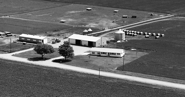 Vintage Aerial photo from 1971 in LaGrange County, IN