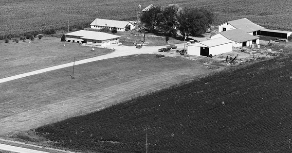 Vintage Aerial photo from 1978 in Jasper County, IN