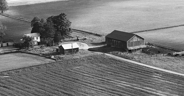 Vintage Aerial photo from 1971 in Kosciusko County, IN