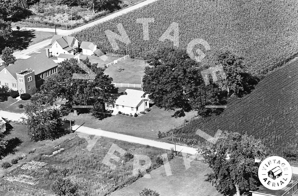 Vintage Aerial Indiana White County 1965 13CWH5
