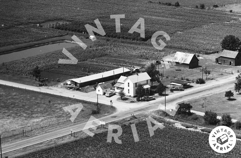 Vintage Aerial Indiana White County 1974 27FWH5