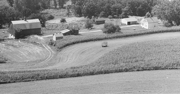 Vintage Aerial photo from 1978 in Allamakee County, IA