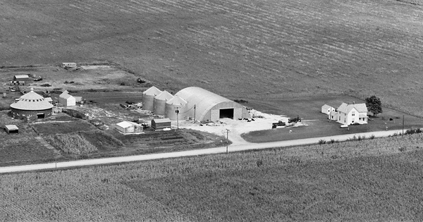 Vintage Aerial photo from 1980 in Hamilton County, IA