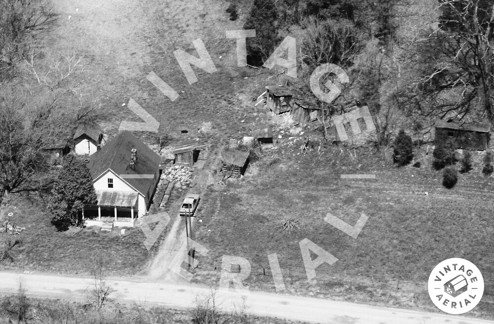 Vintage Aerial Kentucky Clay County 1987 14UCL22