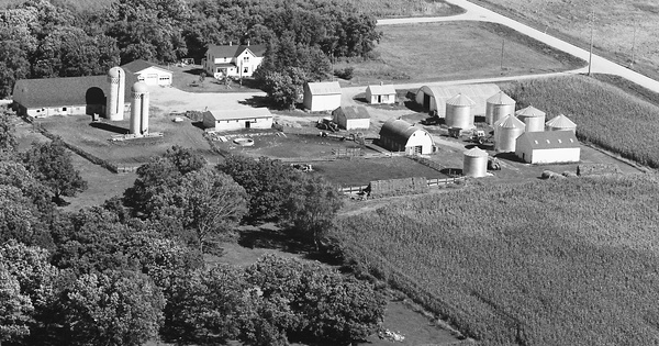 Vintage Aerial photo from 1979 in Meeker County, MN