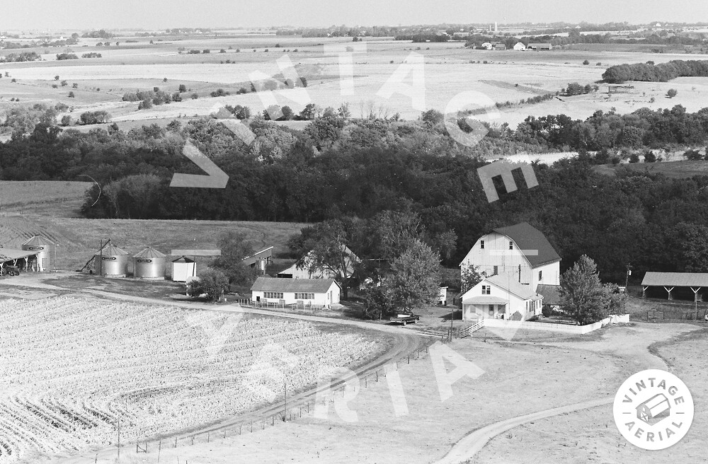 Vintage Aerial Kansas Atchison County 1976 10PAT12