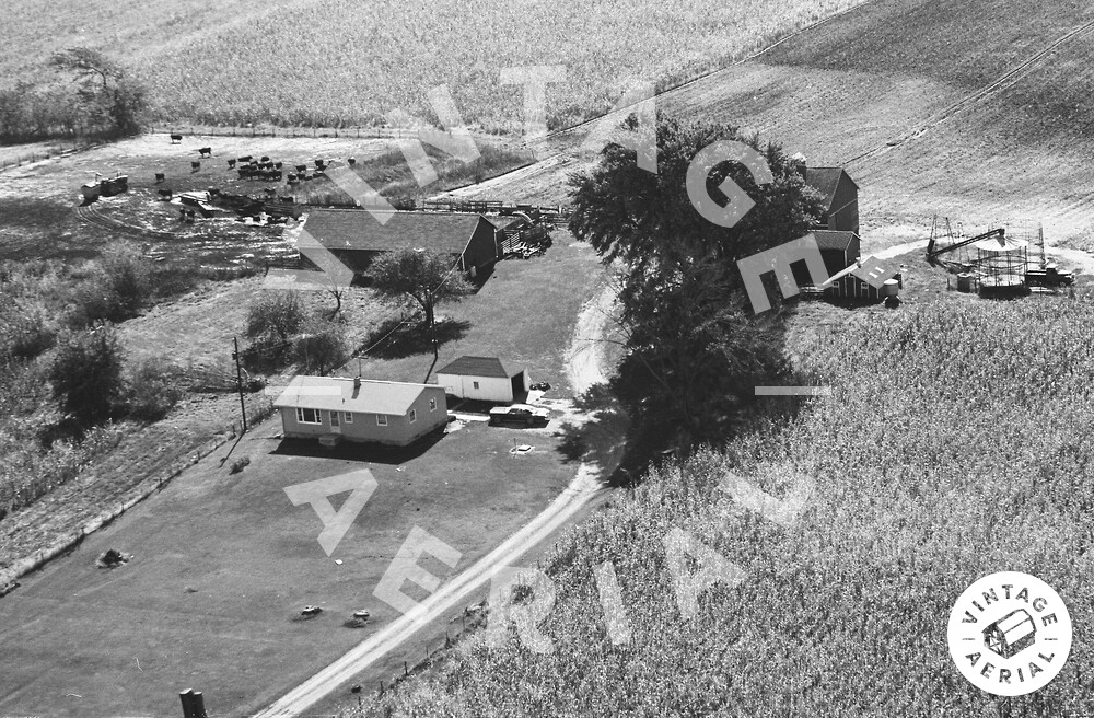 Vintage Aerial Iowa Clinton County 1969 8ECL15