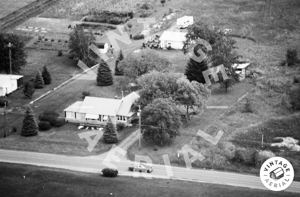 Vintage Aerial Michigan Shiawassee County 1984 19WSH13
