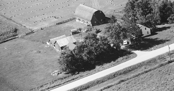 Vintage Aerial photo from 1969 in Winneshiek County, IA