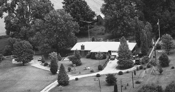 Vintage Aerial photo from 1975 in Bartholomew County, IN