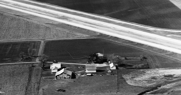 Vintage Aerial photo from 1976 in Livingston County, IL