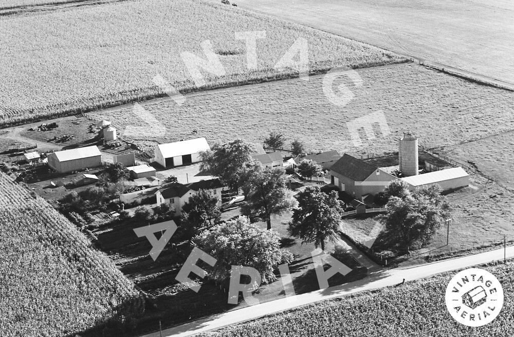 Vintage Aerial Illinois Tazewell County 1966 13FTA7