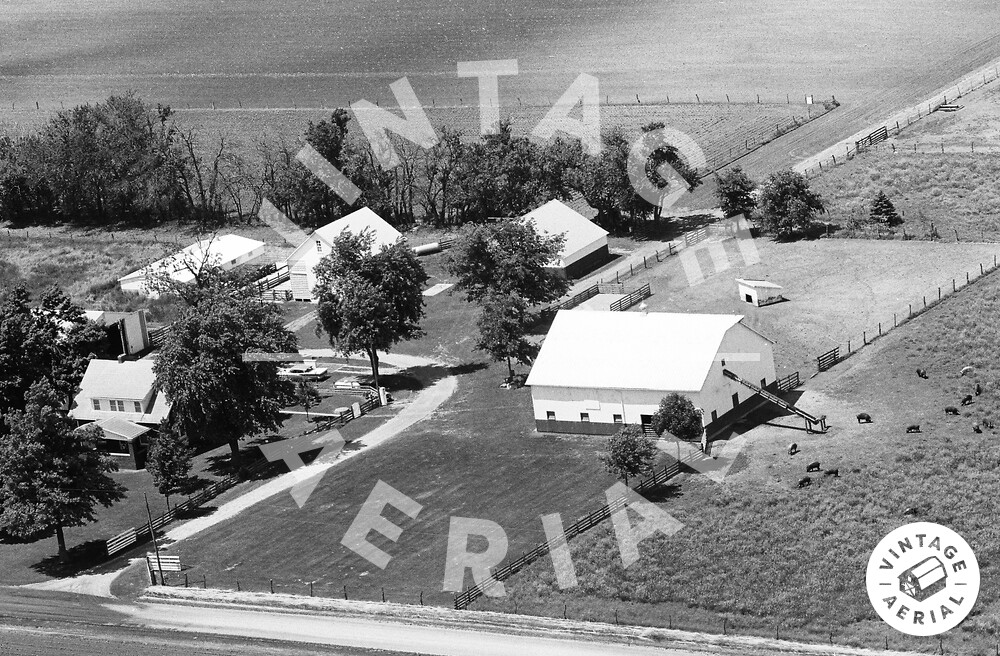Vintage Aerial Illinois Vermilion County 1969 18GVE2