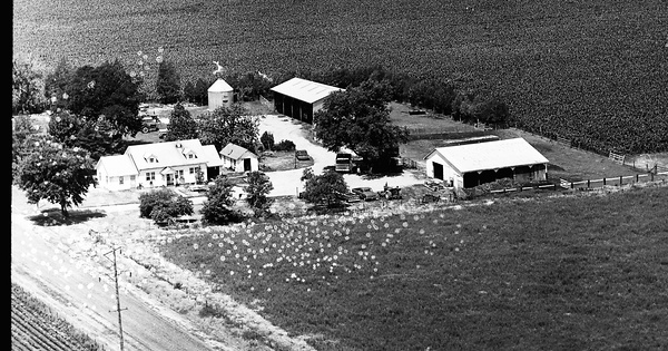 Vintage Aerial photo from 1971 in Marshall County, IL