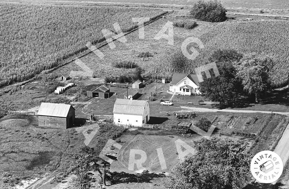 Vintage Aerial Illinois Mercer County 1965 23BME3