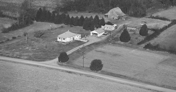Vintage Aerial photo from 1981 in Saline County, IL