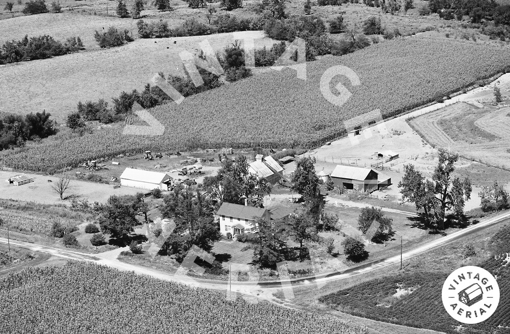 Vintage Aerial Illinois Macoupin County 1978 1XMAC14