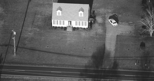 Vintage Aerial photo from 1989 in Lancaster County, VA