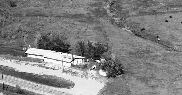 Vintage Aerial photo from 1989 in Union County, SD