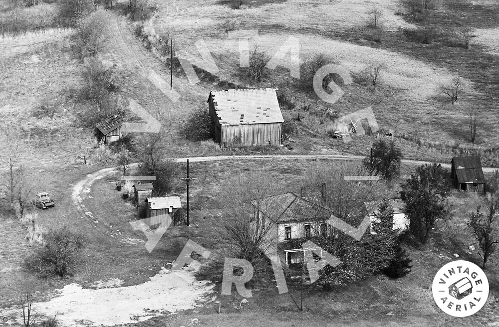 Vintage Aerial Ohio Coshocton County 1968 18OCO6