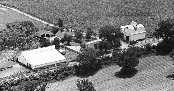 Vintage Aerial photo from 1965 in LaSalle County, IL