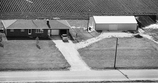 Vintage Aerial photo from 1980 in LaSalle County, IL