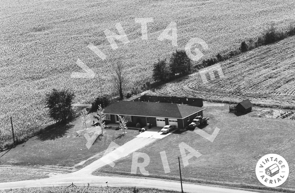 Vintage Aerial Indiana Blackford County 1983 41XBL18