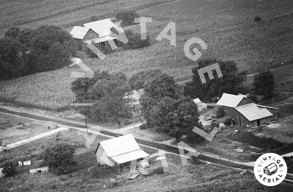 Vintage Aerial Indiana Randolph County 1975 5GRA24