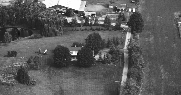 Vintage Aerial photo from 1988 in Livingston County, MI