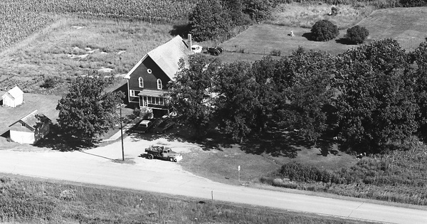 Vintage Aerial photo from 1973 in Chickasaw County, IA