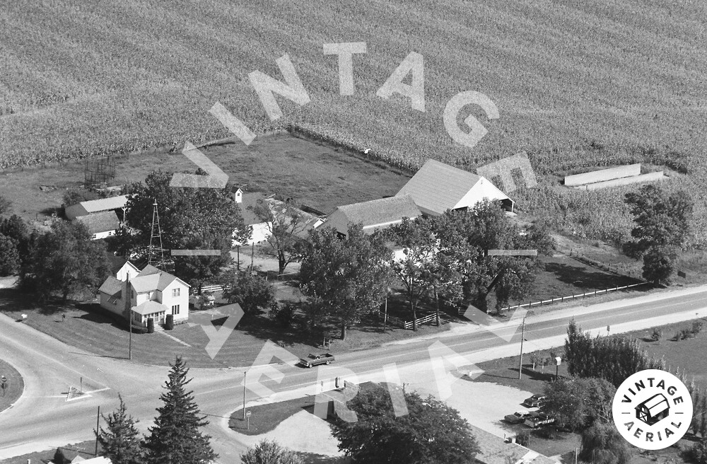 Vintage Aerial Iowa Carroll County 1981 35CCA20