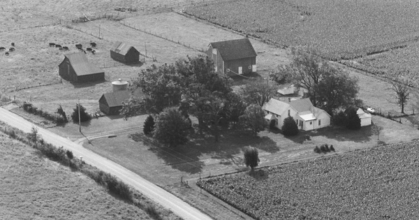Vintage Aerial photo from 1981 in Allen County, KS