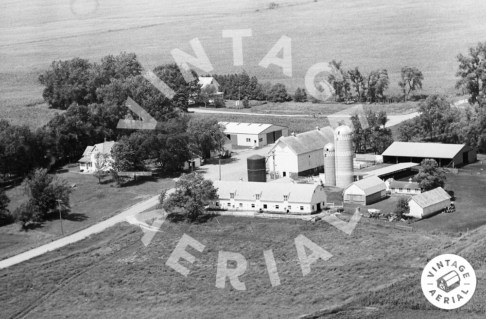 Vintage Aerial Minnesota Freeborn County 1970 19PFR6