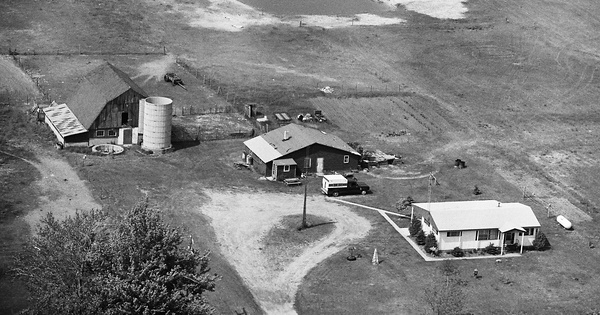 Vintage Aerial photo from 1978 in Oceana County, MI