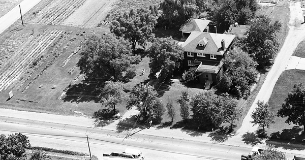 Vintage Aerial photo from 1963 in Oakland County, MI