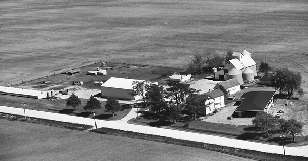 Vintage Aerial photo from 1977 in Des Moines County, IA