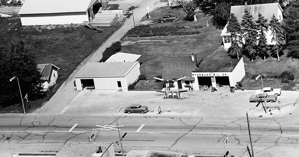 Vintage Aerial photo from 1969 in Pope County, MN