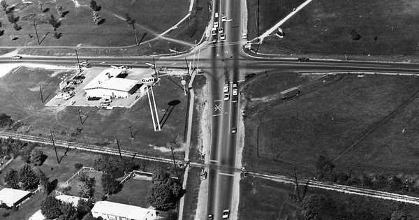 Vintage Aerial photo from 1972 in Marion County, IN