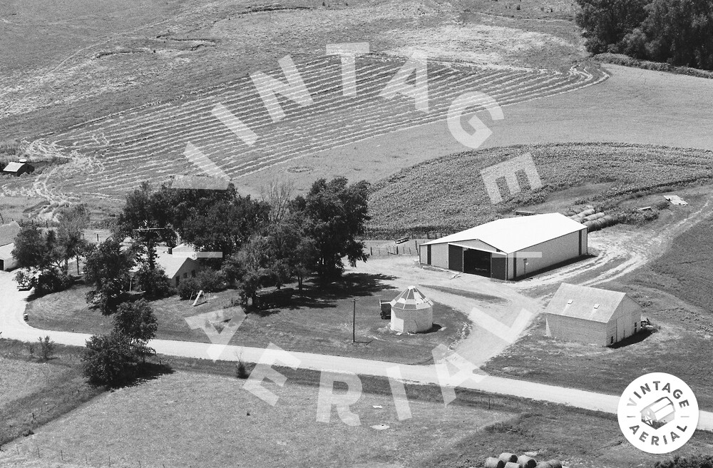 Vintage Aerial Iowa Fremont County 1980 34XFRE4