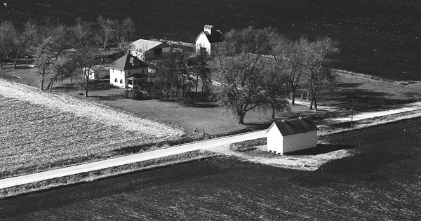 Vintage Aerial photo from 1975 in Hamilton County, IA