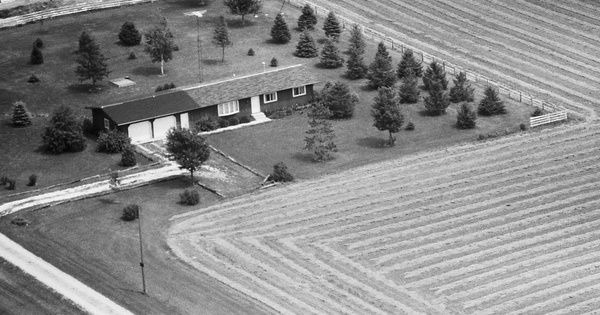 Vintage Aerial photo from 1988 in Hamilton County, IA