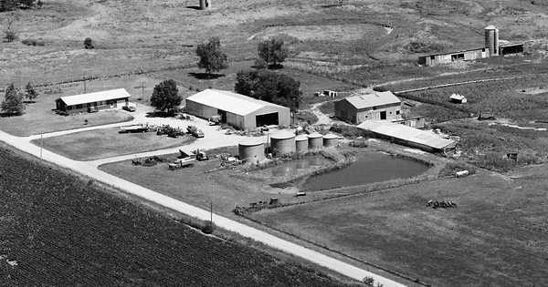 Vintage Aerial photo from 1978 in Franklin County, KS